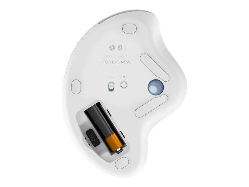 Logitech ERGO M575 for Business - trackball - Bluetooth - off-white - Trackball (Weiß)