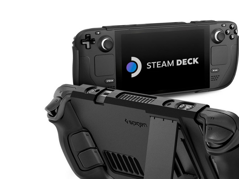 Spigen Thin Fit with Kick Stand - black - Steam Deck - Miscellaneous Zubehör für Spielkonsole - Steam Deck