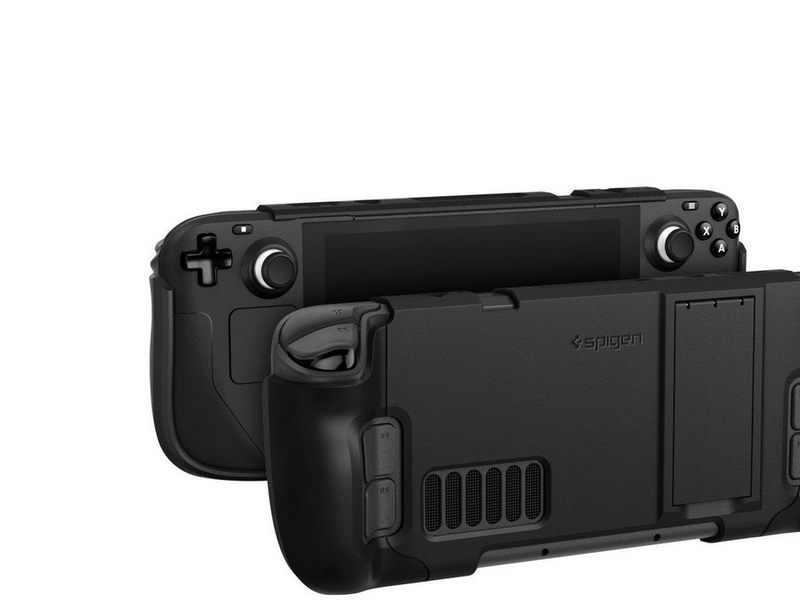 Spigen Thin Fit with Kick Stand - black - Steam Deck - Miscellaneous Zubehör für Spielkonsole - Steam Deck
