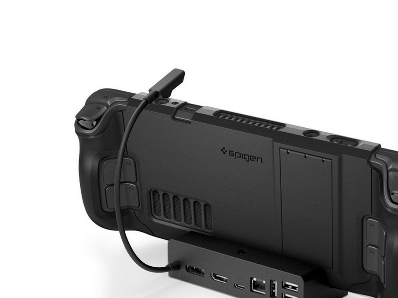 Spigen Thin Fit with Kick Stand - black - Steam Deck - Miscellaneous Zubehör für Spielkonsole - Steam Deck