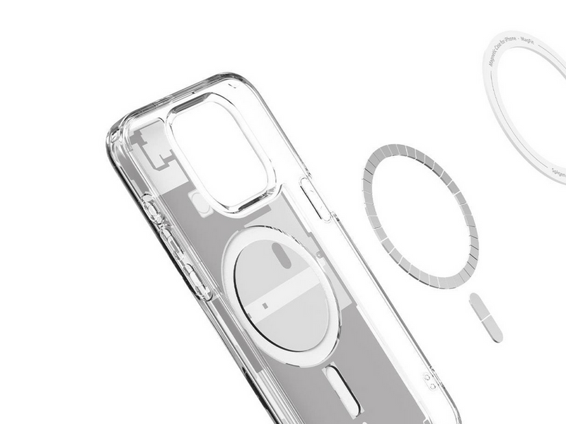 Spigen Ultra Hybrid MagSafe - zero one white - iPhone 15 Pro Max