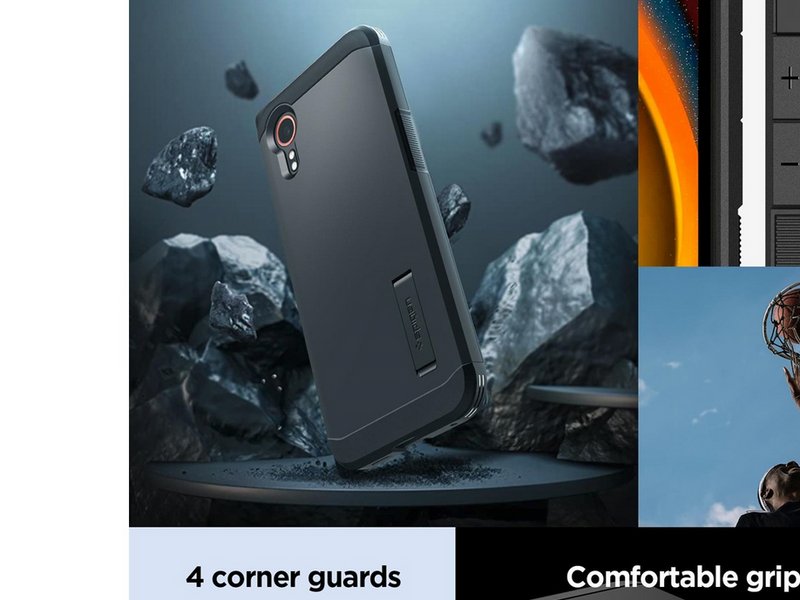 Spigen Tough Armor - black - Samsung Galaxy XCover 7