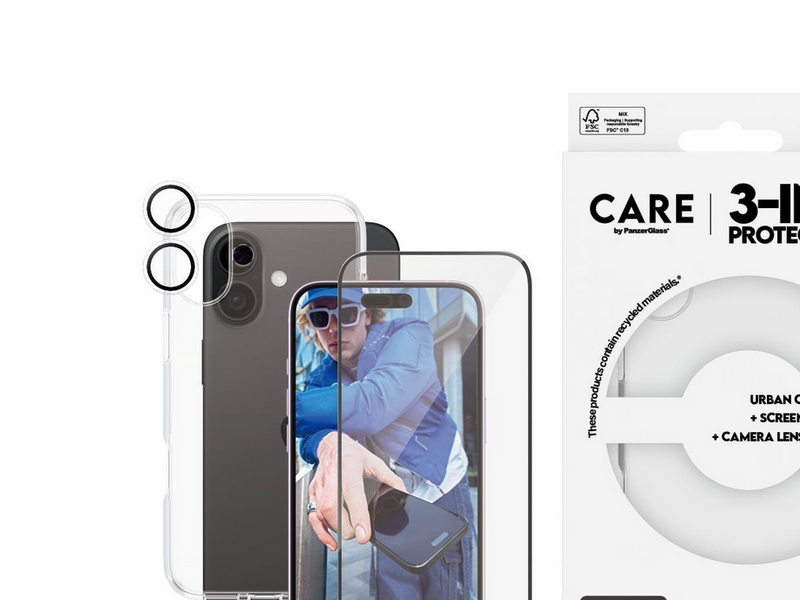 CARE by PanzerGlass Flagship 3-in-1 Bundle iPhone 16 Plus
