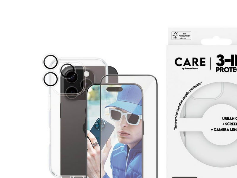 CARE by PanzerGlass Flagship 3-in-1 Bundle iPhone 16 Pro