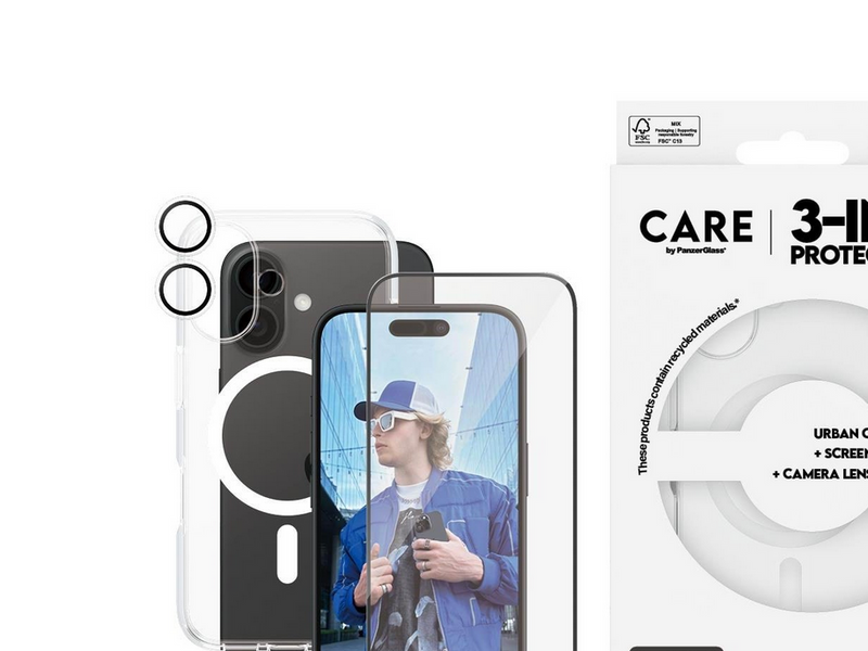 CARE by PanzerGlass Flagship 3-in-1 Bundle iPhone 16