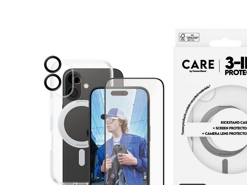 CARE by PanzerGlass Feature 3-in-1 Ceramic Bundle iPhone 16