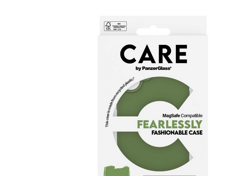 CARE by PanzerGlass Case Fashion Green MagSafe iPhone 16 Plus