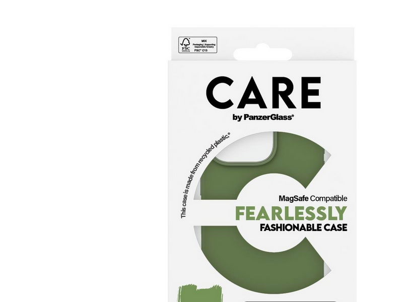 CARE by PanzerGlass Case Fashion Green MagSafe iPhone 16 Pro