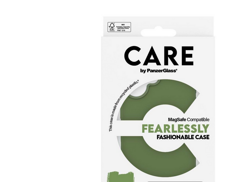 CARE by PanzerGlass Case Fashion Green MagSafe iPhone 16
