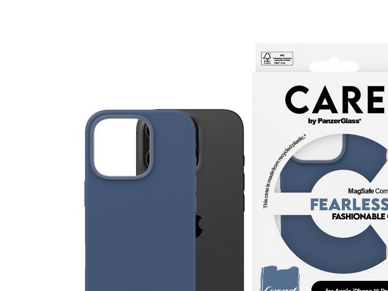 CARE by PanzerGlass Case Fashion Blue MagSafe iPhone 16 Pro