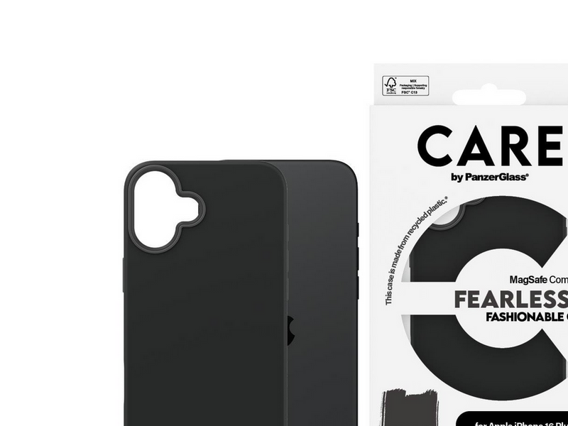 CARE by PanzerGlass Case Fashion Black MagSafe iPhone 16 Plus