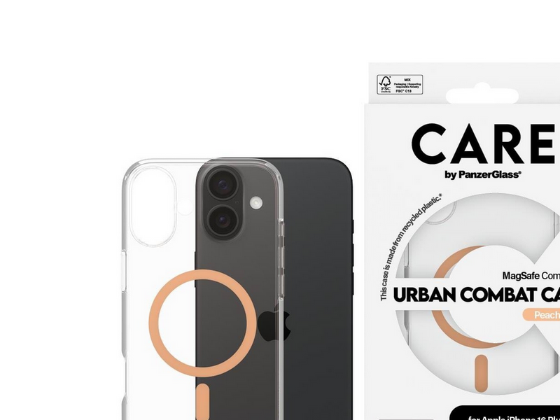 CARE by PanzerGlass Case Flagship Peachy MagSafe iPhone 16 Plus