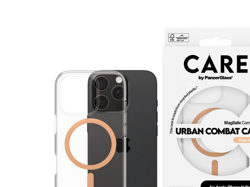 CARE by PanzerGlass Case Flagship Peachy MagSafe iPhone 16 Pro