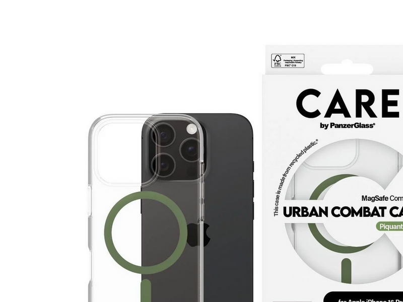 CARE by PanzerGlass Case Flagship Green MagSafe iPhone 16 Pro