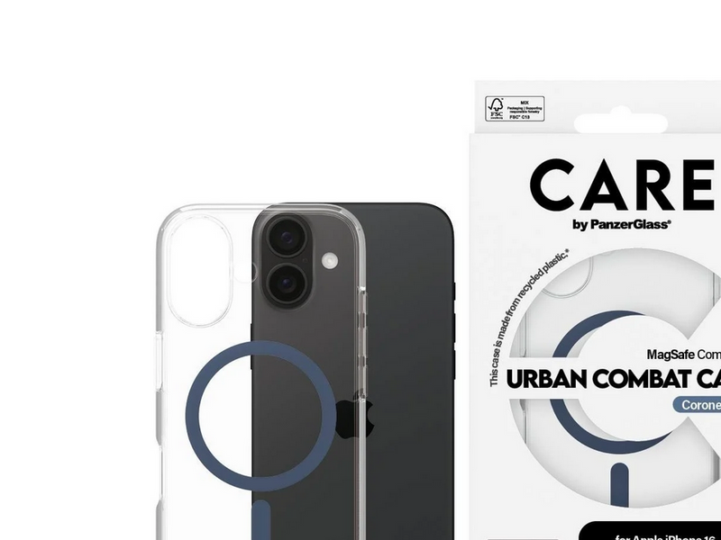 CARE by PanzerGlass Case Flagship Blue MagSafe iPhone 16