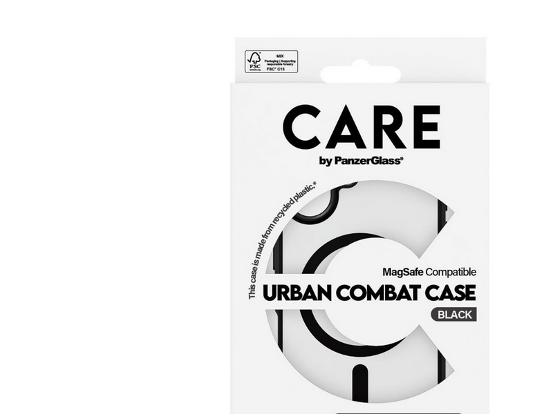 CARE by PanzerGlass Case Flagship Urban Combat Black MagSafe iPhone 16