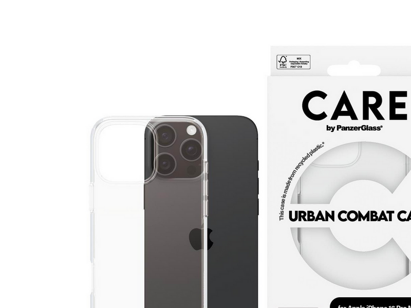 CARE by PanzerGlass Case Flagship Transparent iPhone 16 Pro Max