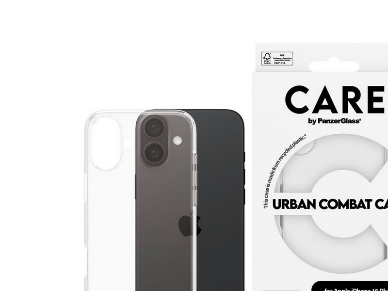 CARE by PanzerGlass Case Flagship Transparent iPhone 16 Plus