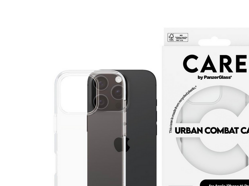 CARE by PanzerGlass Case Flagship Transparent iPhone 16 Pro