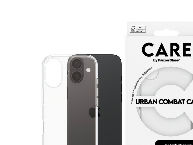 CARE by PanzerGlass Case Flagship Transparent iPhone 16
