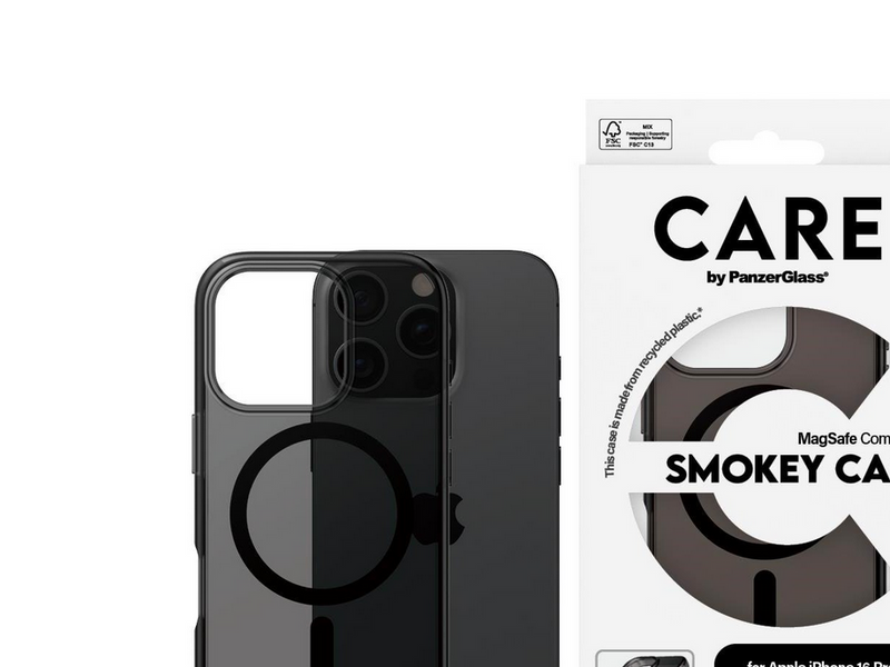 CARE by PanzerGlass Case Flagship Smokey with MagSafe iPhone 16 Pro