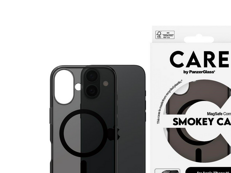 CARE by PanzerGlass Case Flagship Smokey with MagSafe iPhone 16