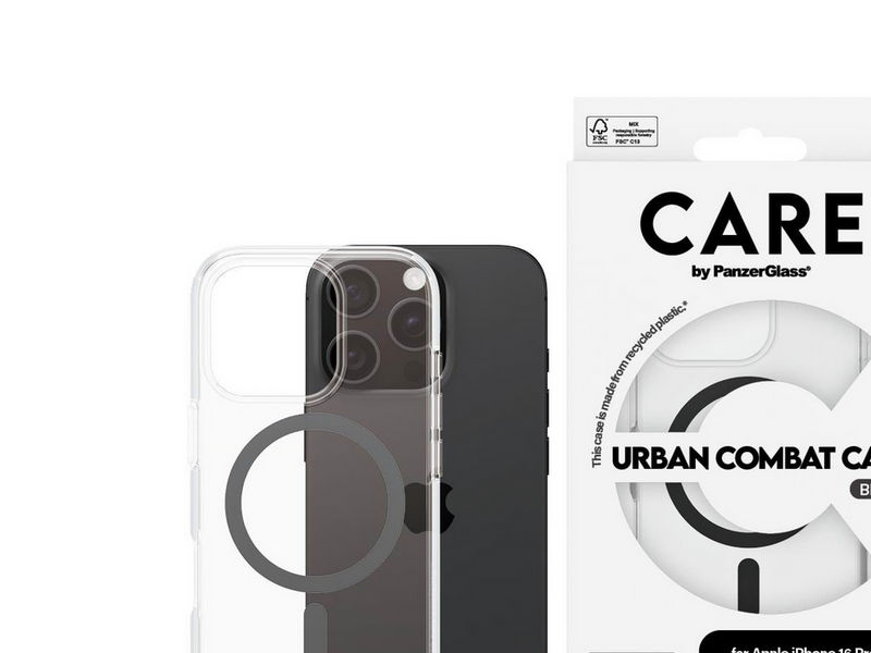 CARE by PanzerGlass Case Flagship Black MagSafe iPhone 16 Pro