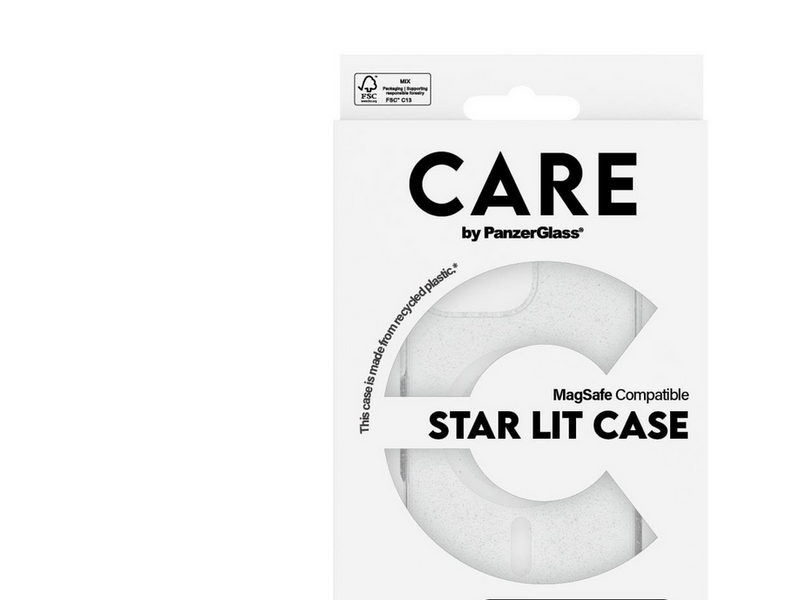CARE by PanzerGlass Case Flagship Star Lit with White MagSafe iPhone 16 Pro Max