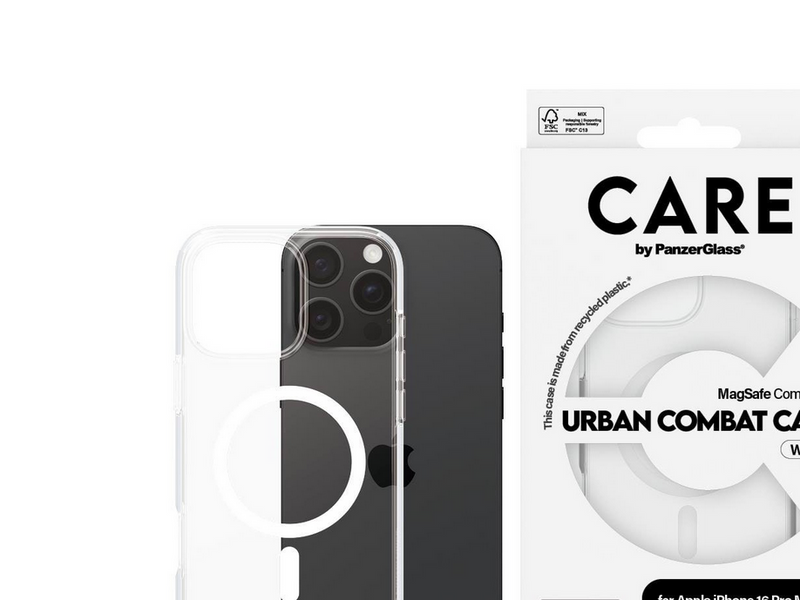 CARE by PanzerGlass Case Flagship White MagSafe iPhone 16 Pro Max