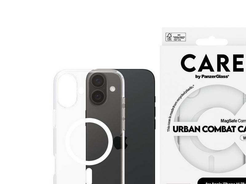 CARE by PanzerGlass Case Flagship White MagSafe iPhone 16 Plus