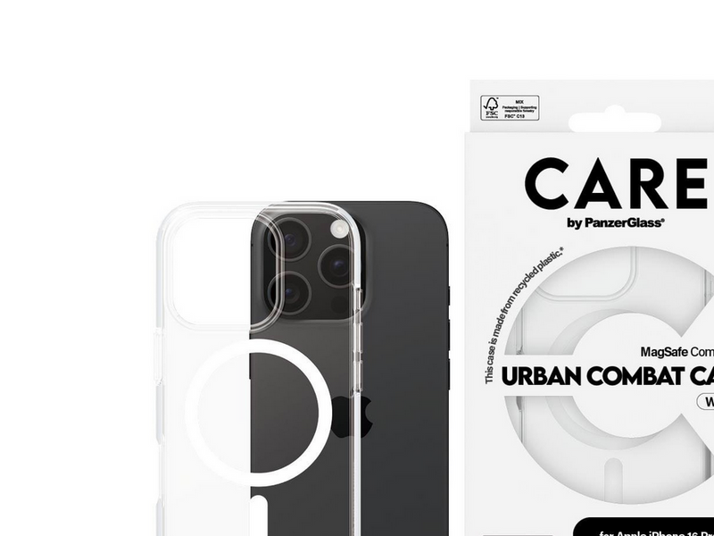 CARE by PanzerGlass Case Flagship White MagSafe iPhone 16 Pro