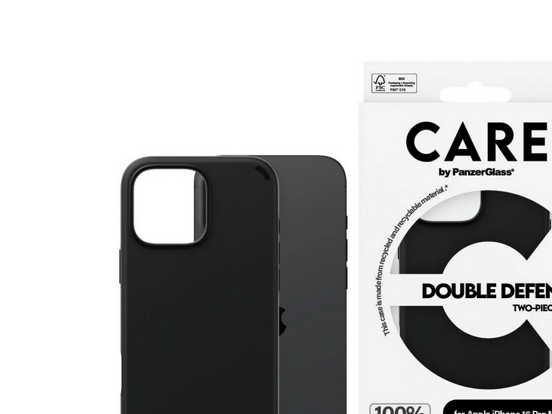 CARE by PanzerGlass Case Feature Double Defence Black iPhone 16 Pro Max
