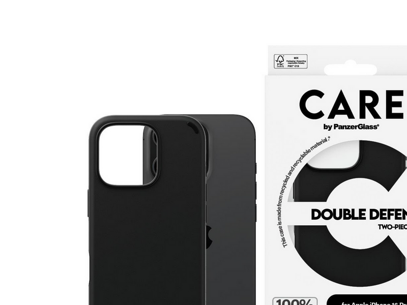 CARE by PanzerGlass Case Feature Double Defence Black iPhone 16 Pro