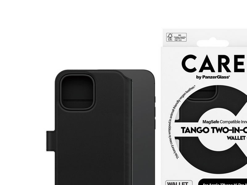 CARE by PanzerGlass Case Feature Tango Two-in-One Wallet Case iPhone 16 Pro Max