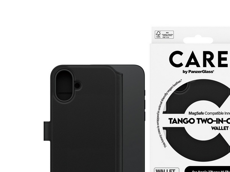 CARE by PanzerGlass Case Feature Tango Two-in-One Wallet Case iPhone 16 Plus