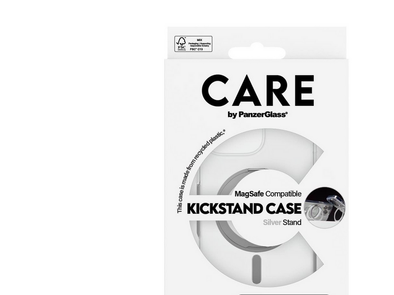 CARE by PanzerGlass Case Feature Silver Kickstand & MagSafe iPhone 16 Pro Max