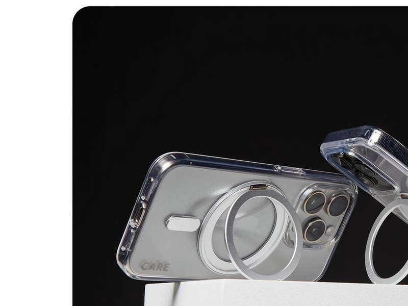 CARE by PanzerGlass Case Feature Silver Kickstand & MagSafe iPhone 16 Plus