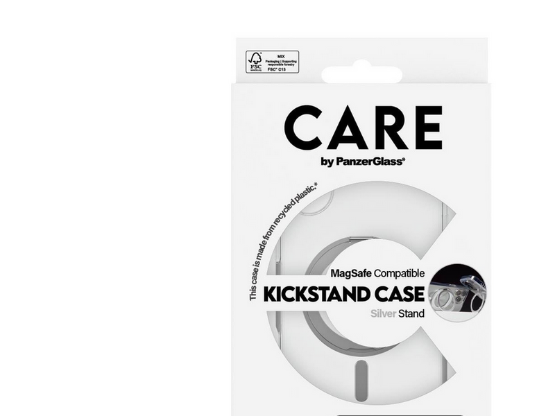 CARE by PanzerGlass Case Feature Silver Kickstand & MagSafe iPhone 16 Plus