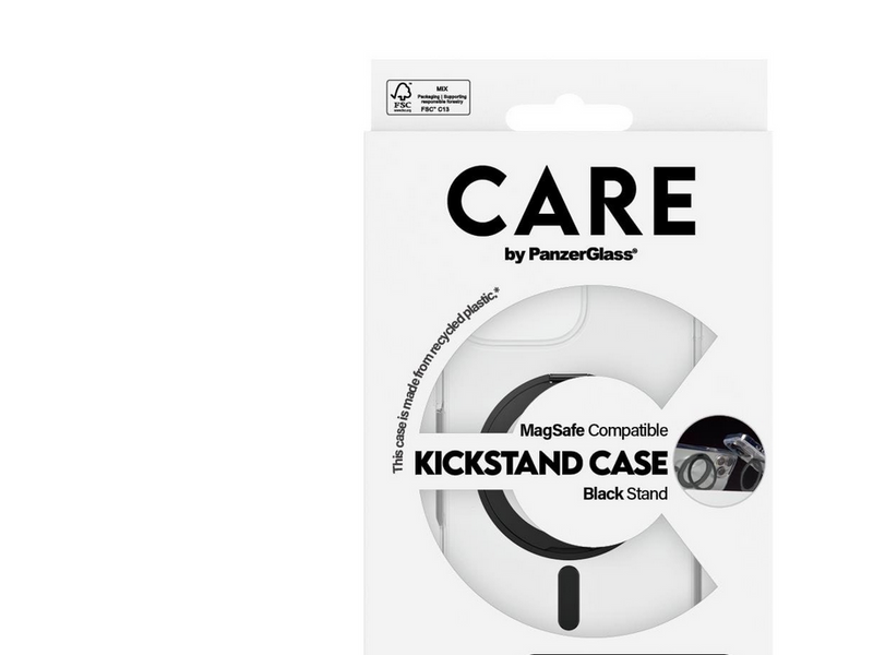 CARE by PanzerGlass Case Feature Black Kickstand & MagSafe iPhone 16 Pro Max