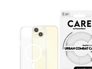 CARE by PanzerGlass Flagship Case Transparent Urban Combat w. White MagSafe iPhone 15 Plus