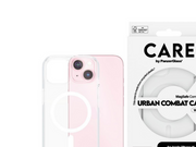 CARE by PanzerGlass Flagship Case Transparent Urban Combat w. White MagSafe iPhone 15