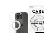CARE by PanzerGlass Feature Case Transparent w. Silver Kickstand & MagSafe iPhone 15 Plus