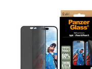 PanzerGlass Privacy Screen Protector iPhone 16 | Ultra-Wide Fit