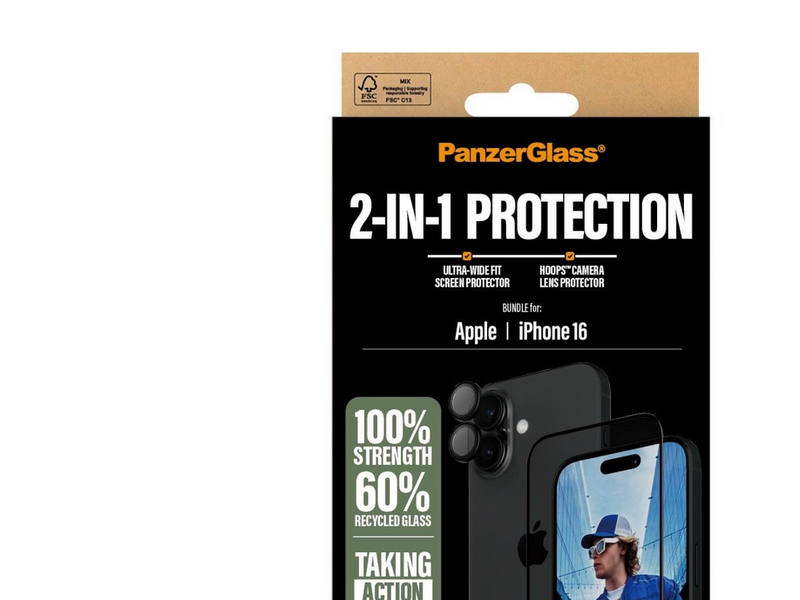 PanzerGlass 2-in-1 Bundle iPhone 16