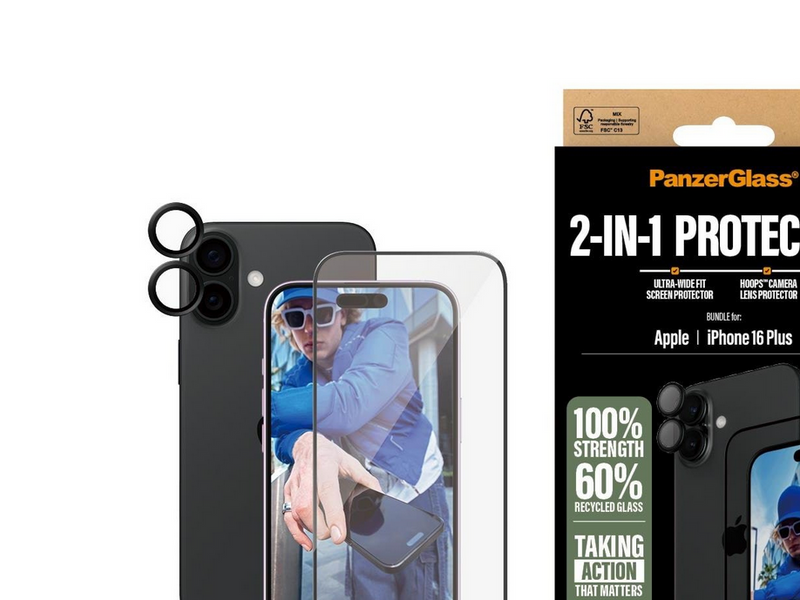 PanzerGlass 2-in-1 Bundle iPhone 16 Plus