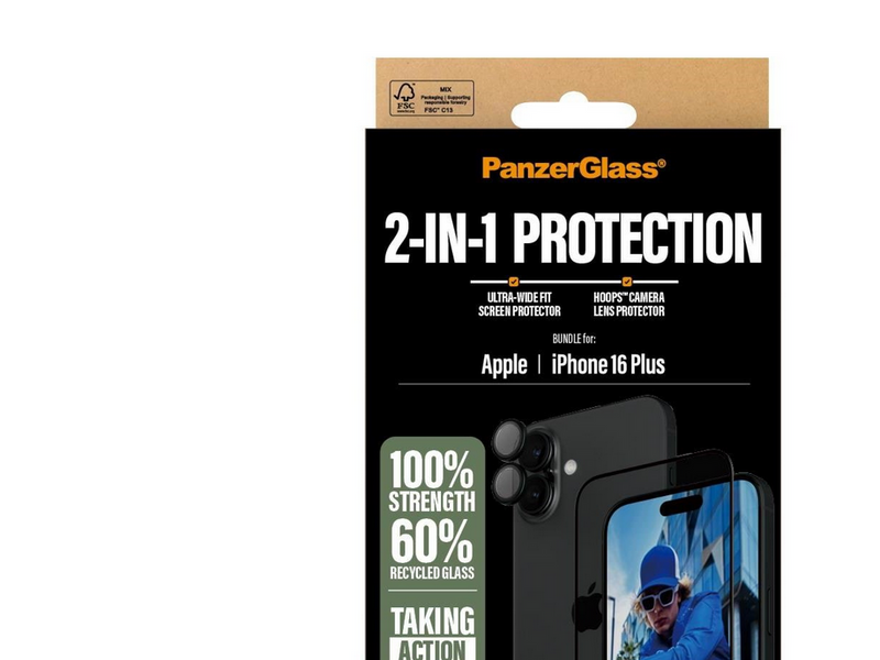 PanzerGlass 2-in-1 Bundle iPhone 16 Plus