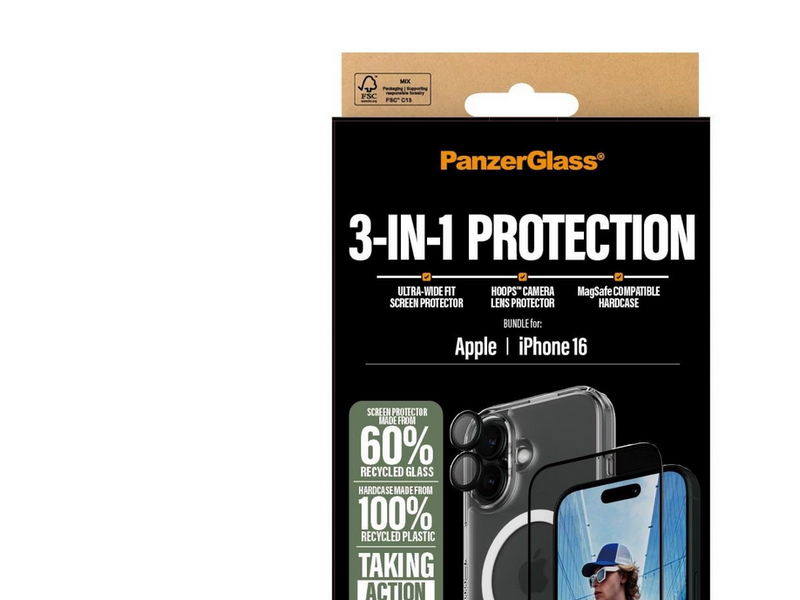 PanzerGlass 3-in-1 Protection Bundle iPhone 16