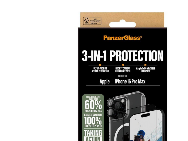 PanzerGlass 3-in-1 Protection Bundle iPhone 16 Pro Max