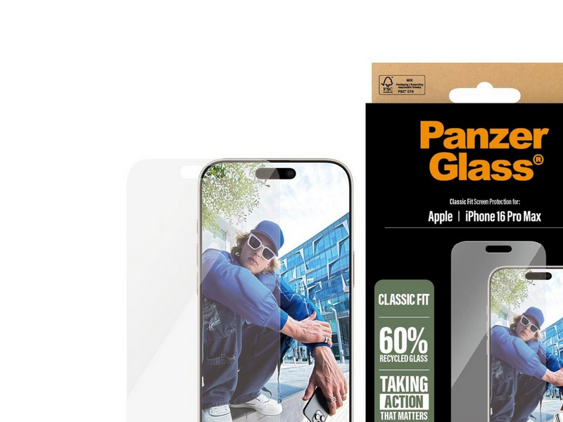 PanzerGlass Screen Protector iPhone 16 Pro Max | Classic Fit