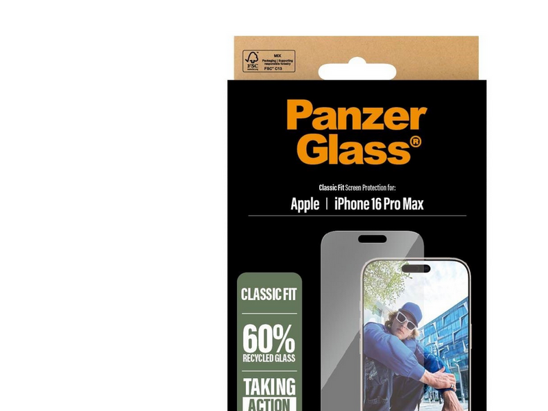 PanzerGlass Screen Protector iPhone 16 Pro Max | Classic Fit